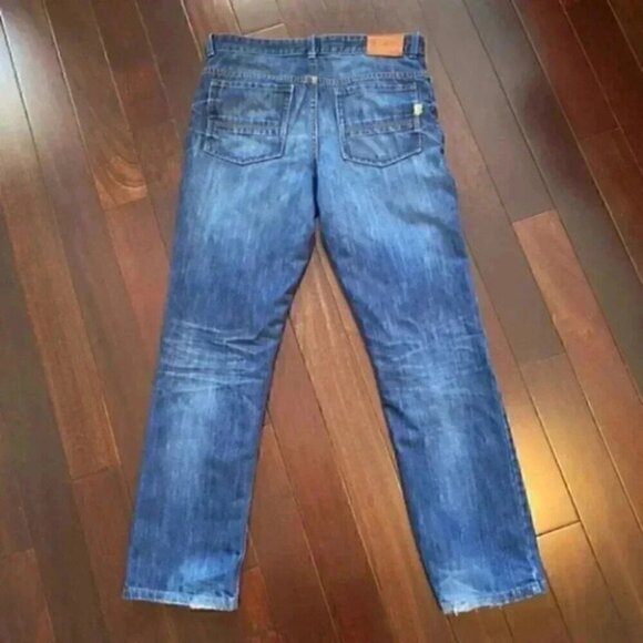 Tommy Hilfiger Jeans Slim Straight  Leg Dark Blue Denim Boys Size 18 - Picture 10 of 16